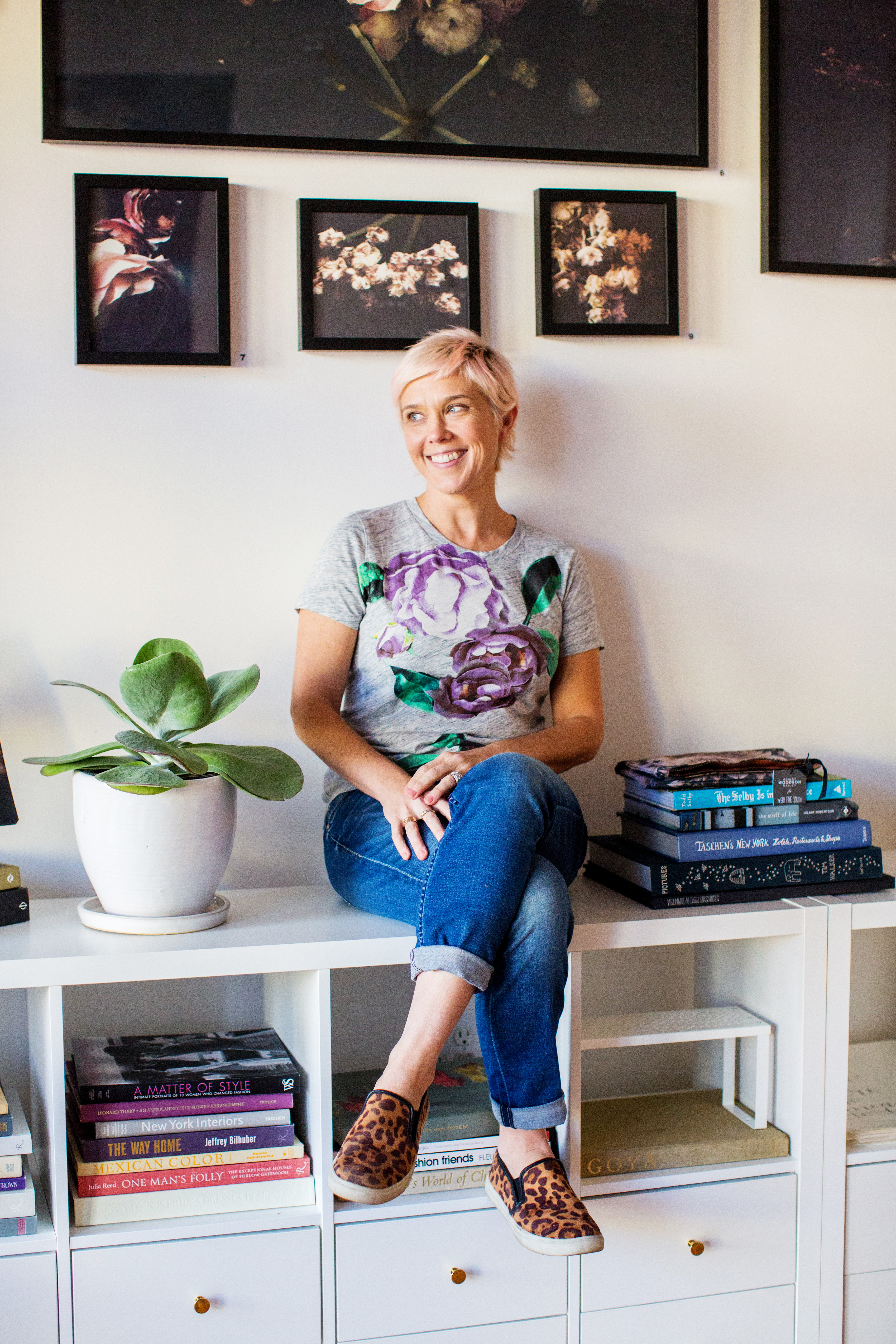 ashley woodson bailey | katie oblinger photography woman posing for portrait in her shop