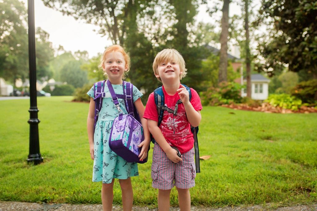 first day of kindergarten obligatory photo