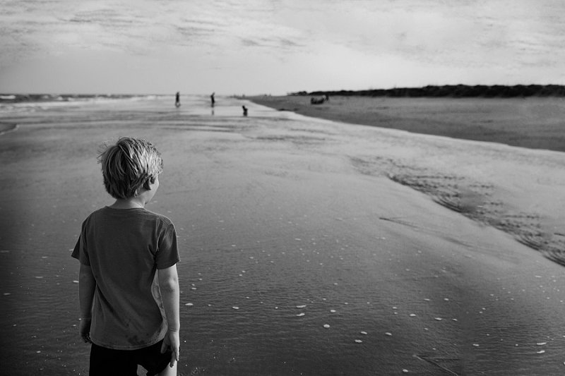 Wild Dunes-Isle of Palms Little boy photographed on the shore