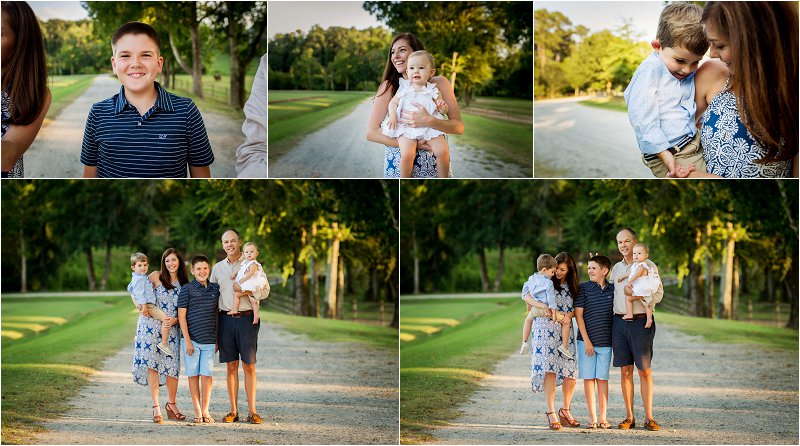 family photo session collage
