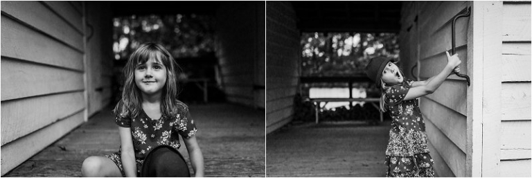 black and white photos of silly girl