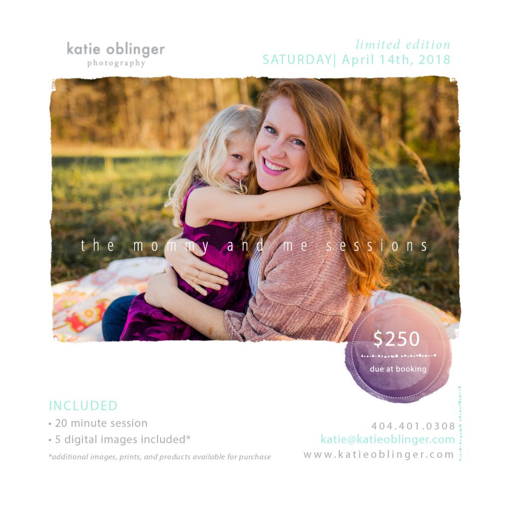 The Mommy and Me Sessions - Atlanta Georgia Photographer