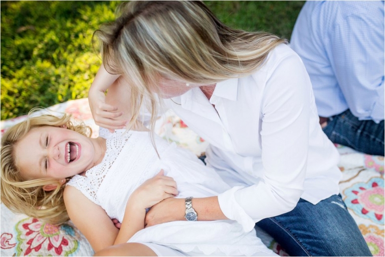 little girl laughing