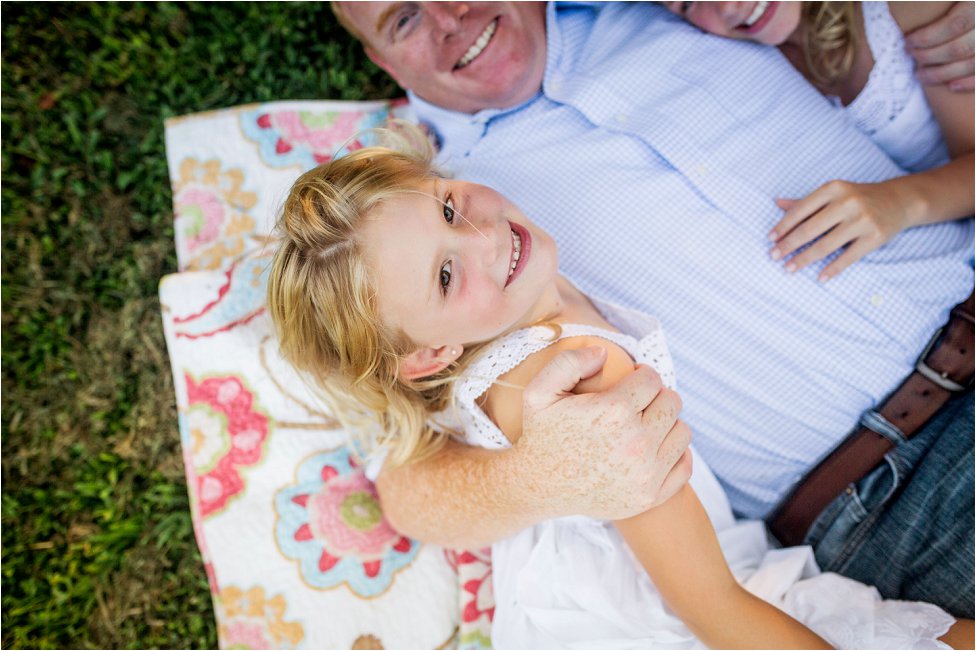 Outdoor Family Photography in Marietta sweet smiles from a little girl