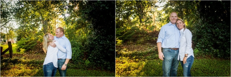 adorable husband and wife posing for a photo