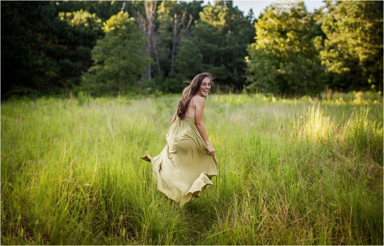High School Senior Photo Session in Natural setting