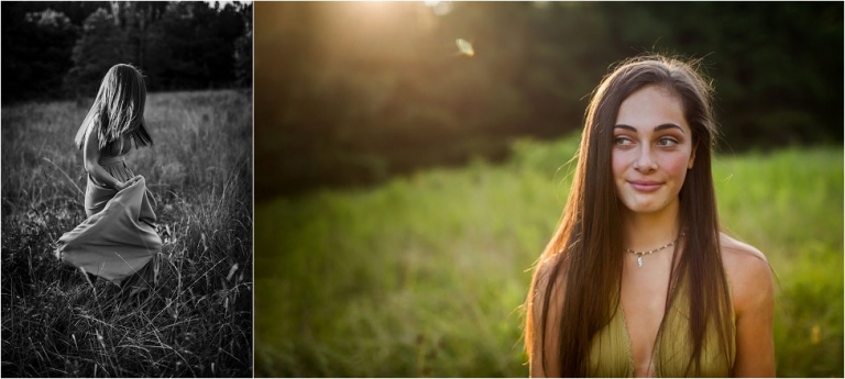outdoor natural high school senior photo session 