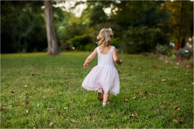 little girl in pink dress