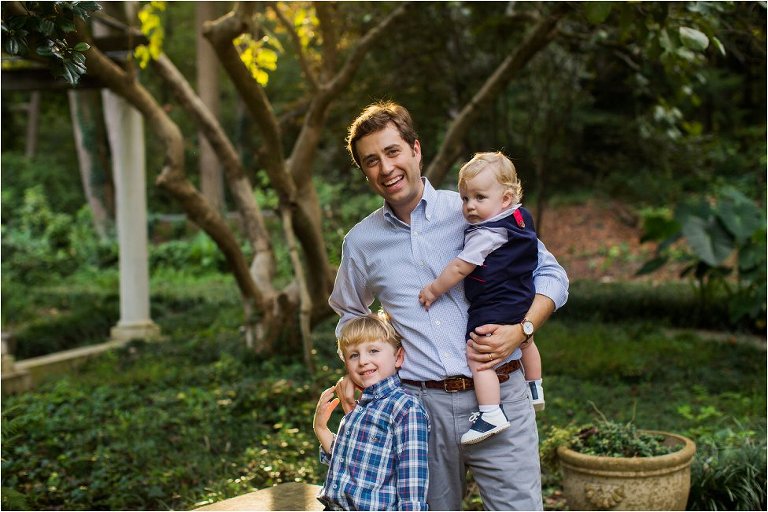 sunset family session at cator woolford gardens, atlanta