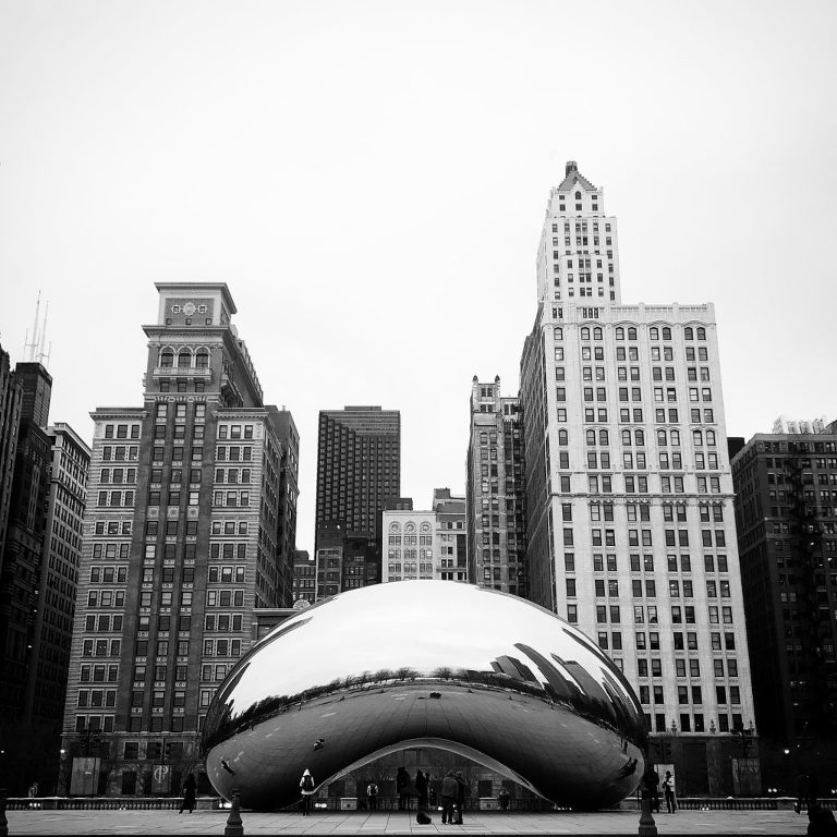 The Bean and the Chicago Skyline