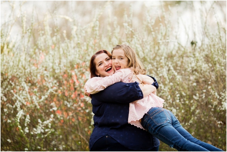 Adorable outdoor mom and daughter photo session in roswell, georgia