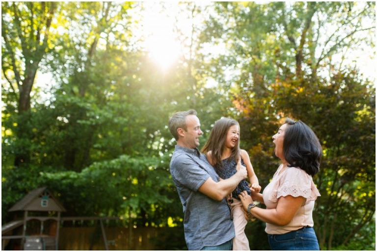 backyard golden hour photography in atlanta georgia
